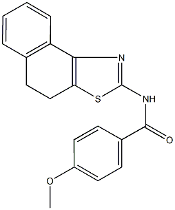 N-(4,5-dihydronaphtho[1,2-d][1,3]thiazol-2-yl)-4-methoxybenzamide 구조식 이미지