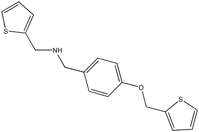 N-[4-(2-thienylmethoxy)benzyl]-N-(2-thienylmethyl)amine Structure