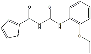 N-(2-ethoxyphenyl)-N'-(2-thienylcarbonyl)thiourea 구조식 이미지