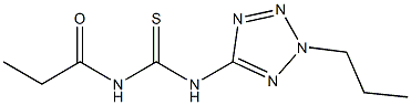 N-propionyl-N'-(2-propyl-2H-tetraazol-5-yl)thiourea 구조식 이미지