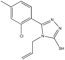 4-allyl-5-(2-chloro-4-methylphenyl)-4H-1,2,4-triazol-3-yl hydrosulfide 구조식 이미지