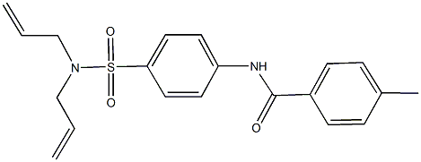 N-{4-[(diallylamino)sulfonyl]phenyl}-4-methylbenzamide 구조식 이미지