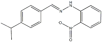 4-isopropylbenzaldehyde {2-nitrophenyl}hydrazone 구조식 이미지