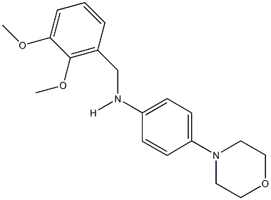 N-(2,3-dimethoxybenzyl)-N-[4-(4-morpholinyl)phenyl]amine Structure