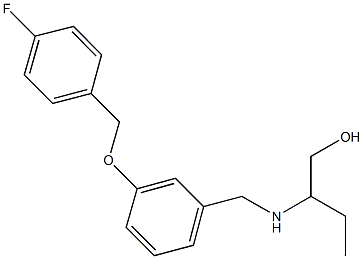 2-({3-[(4-fluorobenzyl)oxy]benzyl}amino)-1-butanol 구조식 이미지