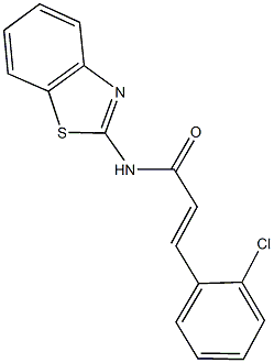 N-(1,3-benzothiazol-2-yl)-3-(2-chlorophenyl)acrylamide Structure
