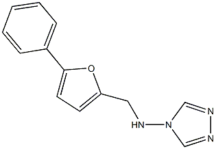 N-[(5-phenyl-2-furyl)methyl]-N-(4H-1,2,4-triazol-4-yl)amine Structure