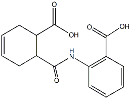 2-{[(6-carboxy-3-cyclohexen-1-yl)carbonyl]amino}benzoic acid 구조식 이미지