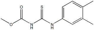 methyl (3,4-dimethylanilino)carbothioylcarbamate 구조식 이미지