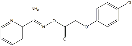 N'-{[2-(4-chlorophenoxy)acetyl]oxy}pyridine-2-carboximidamide Structure