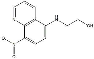 2-({8-nitro-5-quinolinyl}amino)ethanol 구조식 이미지