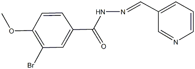 3-bromo-4-methoxy-N'-(pyridin-3-ylmethylene)benzohydrazide 구조식 이미지