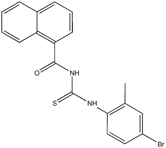 N-(4-bromo-2-methylphenyl)-N'-(1-naphthoyl)thiourea 구조식 이미지