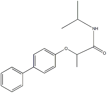 2-([1,1'-biphenyl]-4-yloxy)-N-isopropylpropanamide Structure