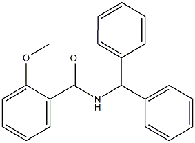 N-benzhydryl-2-methoxybenzamide Structure