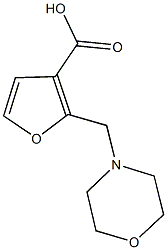 2-(morpholin-4-ylmethyl)-3-furoic acid 구조식 이미지