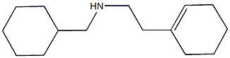 N-[2-(1-cyclohexen-1-yl)ethyl]-N-(cyclohexylmethyl)amine 구조식 이미지