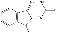 5-methyl-2,5-dihydro-3H-[1,2,4]triazino[5,6-b]indole-3-thione Structure