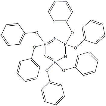 2,2,4,4,6,6-hexaphenoxy-1,3,5,2lambda~5~,4lambda~5~,6lambda~5~-triazatriphosphinine 구조식 이미지