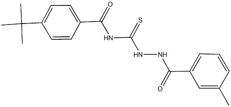 4-tert-butyl-N-{[2-(3-methylbenzoyl)hydrazino]carbothioyl}benzamide Structure