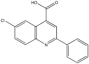 6-chloro-2-phenyl-4-quinolinecarboxylic acid 구조식 이미지