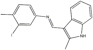 N-(3-iodo-4-methylphenyl)-N-[(2-methyl-1H-indol-3-yl)methylene]amine Structure