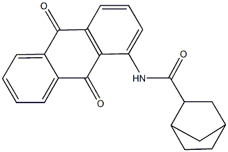 N-(9,10-dioxo-9,10-dihydro-1-anthracenyl)bicyclo[2.2.1]heptane-2-carboxamide Structure