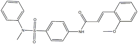 3-(2-methoxyphenyl)-N-{4-[(methylanilino)sulfonyl]phenyl}acrylamide 구조식 이미지