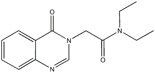 N,N-diethyl-2-(4-oxo-3(4H)-quinazolinyl)acetamide 구조식 이미지