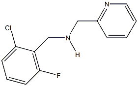 N-(2-chloro-6-fluorobenzyl)-N-(2-pyridinylmethyl)amine 구조식 이미지