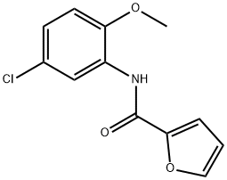 N-(5-chloro-2-methoxyphenyl)-2-furamide 구조식 이미지