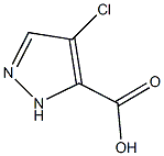 4-chloro-1H-pyrazole-5-carboxylic acid 구조식 이미지