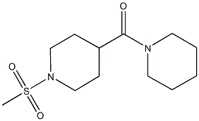 1-(methylsulfonyl)-4-(1-piperidinylcarbonyl)piperidine Structure