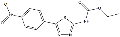 ethyl 5-{4-nitrophenyl}-1,3,4-thiadiazol-2-ylcarbamate Structure