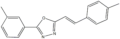 2-(3-methylphenyl)-5-[2-(4-methylphenyl)vinyl]-1,3,4-oxadiazole Structure