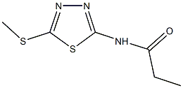 N-[5-(methylsulfanyl)-1,3,4-thiadiazol-2-yl]propanamide Structure