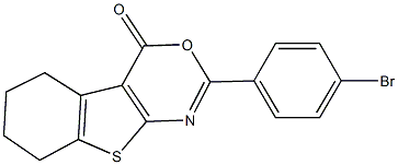 2-(4-bromophenyl)-5,6,7,8-tetrahydro-4H-[1]benzothieno[2,3-d][1,3]oxazin-4-one 구조식 이미지