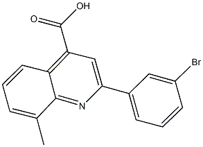 2-(3-bromophenyl)-8-methyl-4-quinolinecarboxylic acid Structure