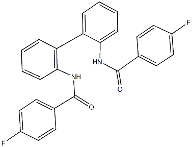 4-fluoro-N-{2'-[(4-fluorobenzoyl)amino][1,1'-biphenyl]-2-yl}benzamide 구조식 이미지