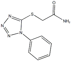 2-[(1-phenyl-1H-tetraazol-5-yl)sulfanyl]acetamide 구조식 이미지