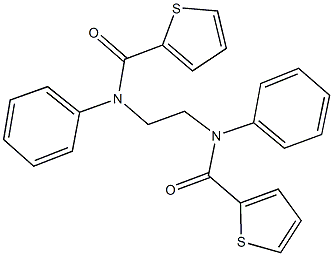 N-phenyl-N-{2-[(2-thienylcarbonyl)anilino]ethyl}-2-thiophenecarboxamide 구조식 이미지