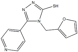 4-(2-furylmethyl)-5-(4-pyridinyl)-4H-1,2,4-triazole-3-thiol Structure