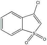 3-chloro-1-benzothiophene 1,1-dioxide 구조식 이미지