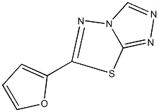 6-(2-furyl)[1,2,4]triazolo[3,4-b][1,3,4]thiadiazole 구조식 이미지
