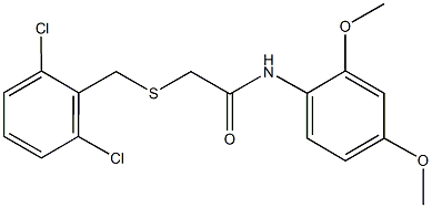 2-[(2,6-dichlorobenzyl)sulfanyl]-N-(2,4-dimethoxyphenyl)acetamide Structure