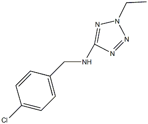 N-(4-chlorobenzyl)-N-(2-ethyl-2H-tetraazol-5-yl)amine 구조식 이미지