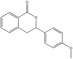 3-(4-methoxyphenyl)-3,4-dihydro-1H-isochromen-1-one 구조식 이미지