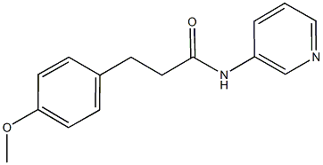 3-(4-methoxyphenyl)-N-(3-pyridinyl)propanamide 구조식 이미지