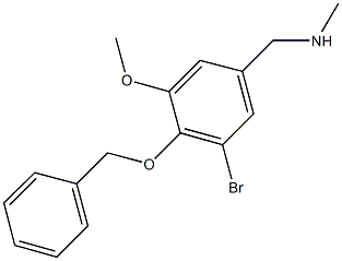 N-[4-(benzyloxy)-3-bromo-5-methoxybenzyl]-N-methylamine 구조식 이미지