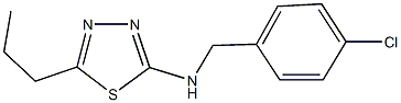 N-(4-chlorobenzyl)-N-(5-propyl-1,3,4-thiadiazol-2-yl)amine 구조식 이미지